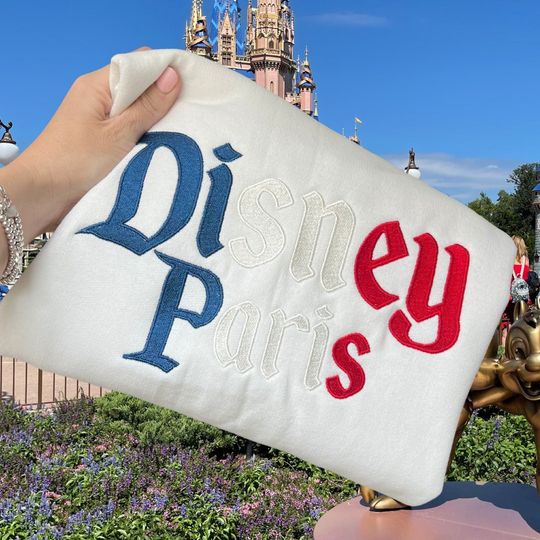Disneyland Embroidered Sweater, Disneyland Paris Sweatshirt, Disneyland Paris Shirt, Disneyland Paris