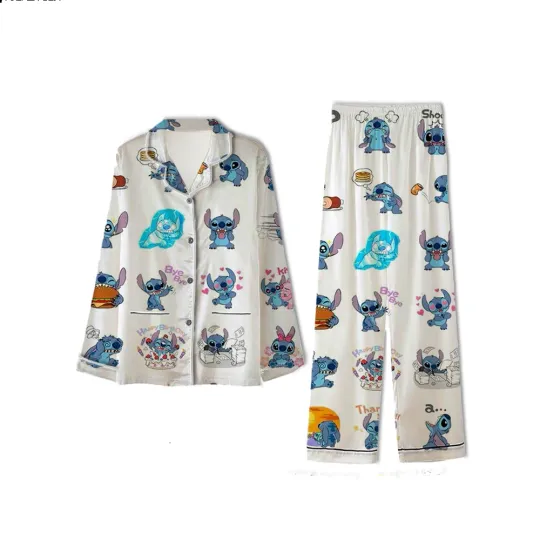 Discover Disney Funny Stitch Emotions Pajamas Set