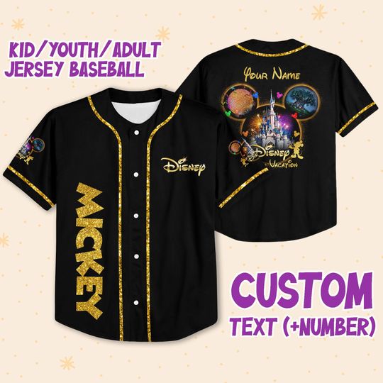 Discover Personalized Mickey Disney Vacation Baseball Jersey, Disney Jersey