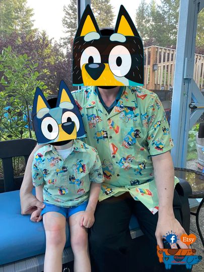BlueyDad Hawaiian Shirts - BlueyDad Inspired