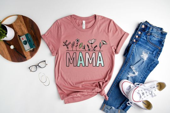 Discover Raising Wildflowers Shirt, Floral Mama Shirt, Mothers Day Gift