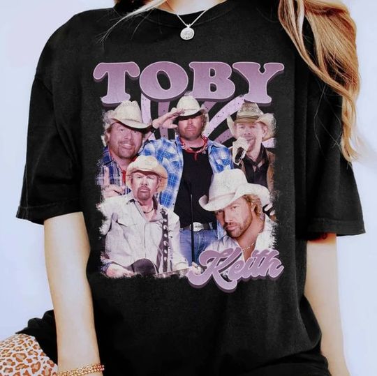 Discover Rip Toby Keith T-shirt, Vintage Toby Keith 90s Shirt