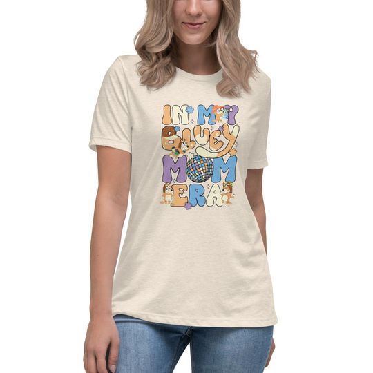 Discover BlueyDad Mom Era Women's Relaxed T-Shirt