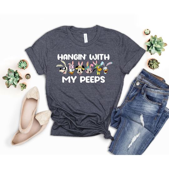 Discover Hangin' With My Peeps Shirt, Mickey And Friends Easter T Shirt