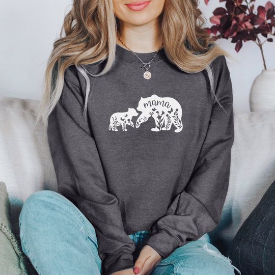 Mama Bear Sweatshirt | Mama Bear Sweatshirt, Gift for Mom