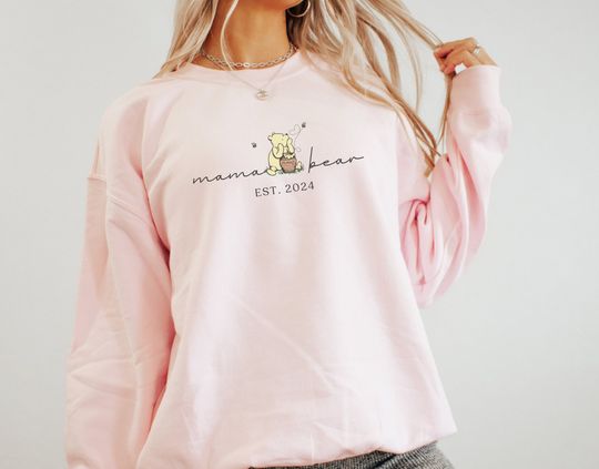 Mama Bear Sweatshirt for Daughter In law Winnie the Pooh Sweatshirt