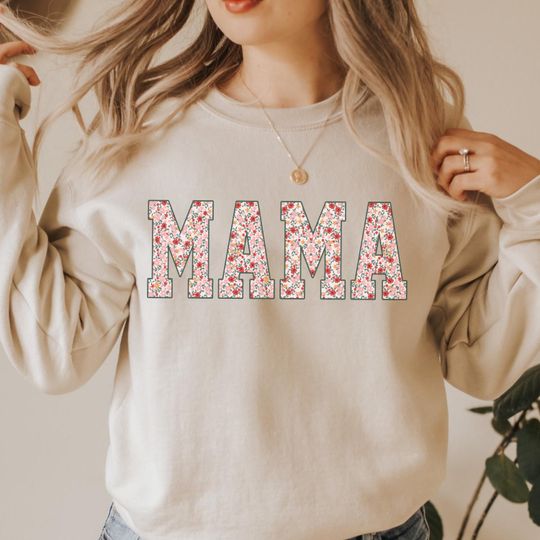 Discover Mother's Day Mama Flower Sweatshirt