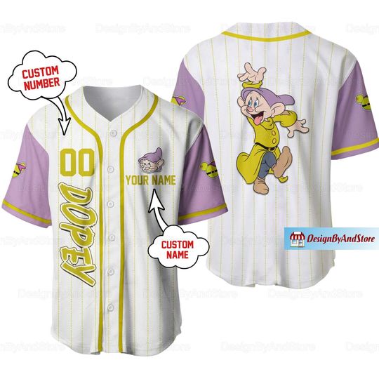 Discover Dopey Dwarfs Jersey, Disney Dopey Jersey Shirt
