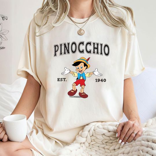 DisneyWorld T-Shirt, Pinocchio and Jiminy Cricket Shirt