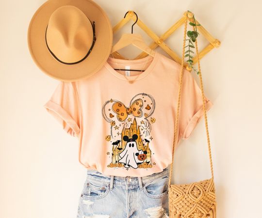 Discover Mickey Ghost Shirt, Disney Watercolor Castle Shirt