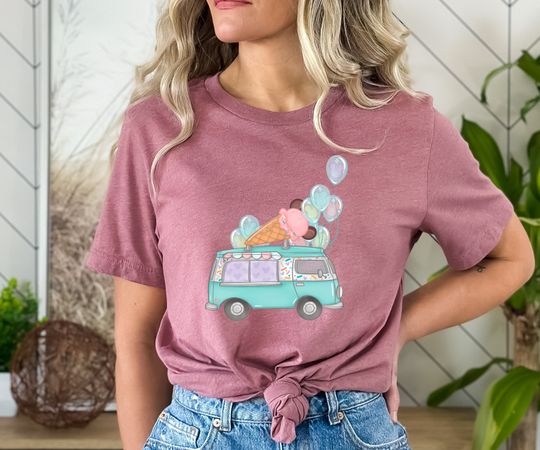 Discover Ice Cream Shirt, Mickey Balloon Shirt, Disney Summer T Shirt