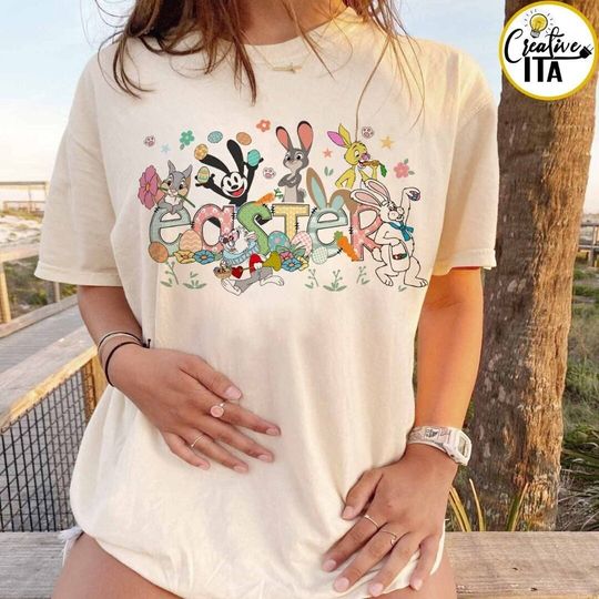 Discover Disney Easter Bunny Eggs Shirt, WDW Disneyland Easter Rabbit Lover T Shirt