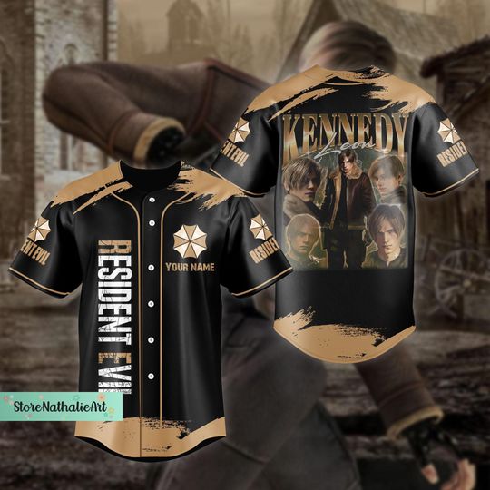 Leon Kennedy Jersey, Leon Kennedy Baseball Jersey, Leon Kennedy Jersey
