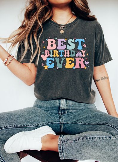 Discover Best Birthday Ever Shirt, Disney Ears Birthday Shirt, Retro WDW Bday Shirt, Magical Bday Shirt, Kids Toddler Baby Adult