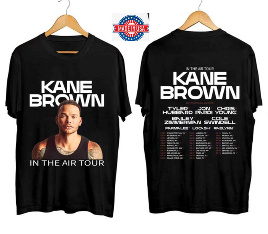 New Shirt for Fan Kane Brown Shirt, 2024 Tour T-Shirt