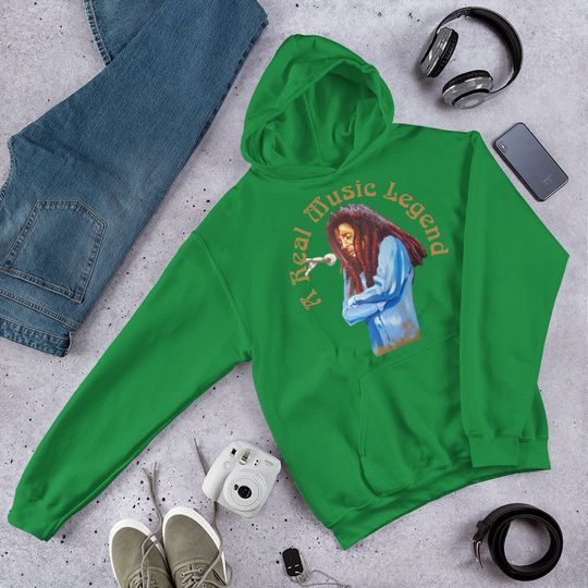 A Real Music Legend Bob Marley Unisex Hoodie