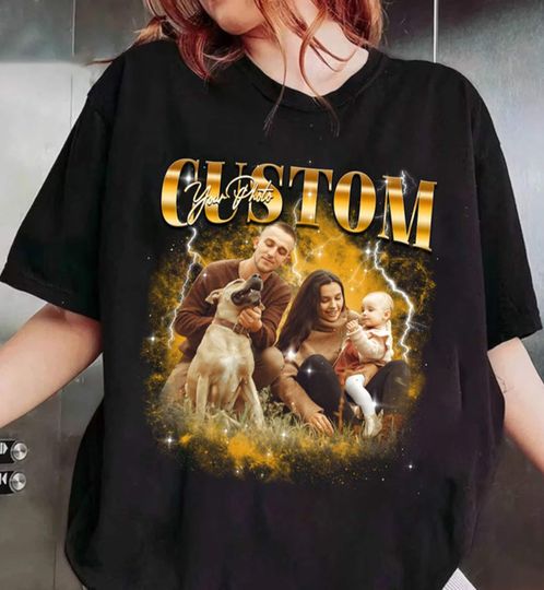 Discover Personalized Photo Bootleg Rap, 90s Vintage Bootleg Shirt