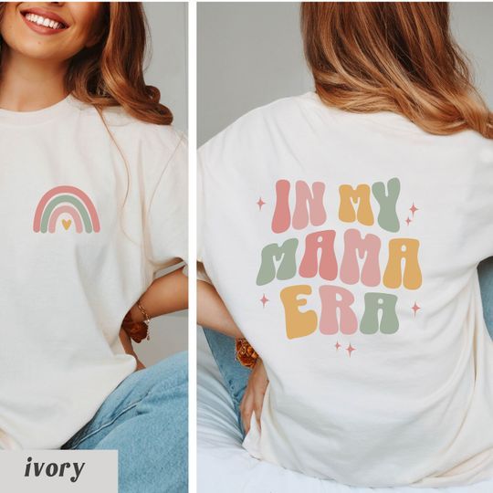 In My Mama Era Shirt | Retro Mom Double Sided T-Shirts | Gift For Mom