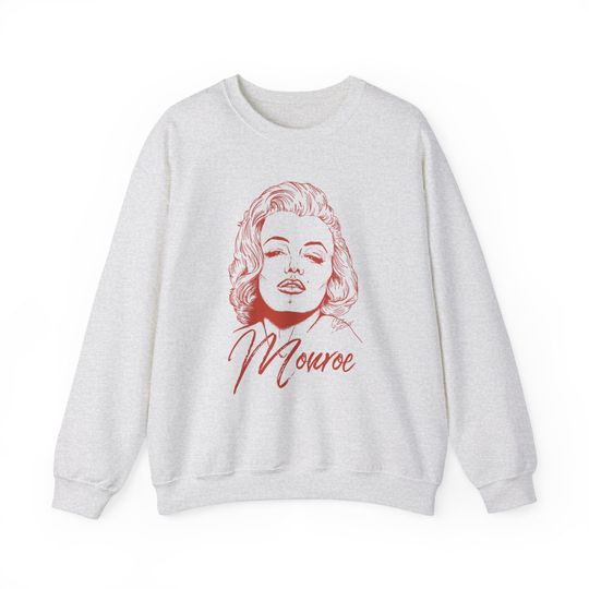 Marilyn Monroe Drawing Unisex Heavy Blend Crewneck Sweatshirt