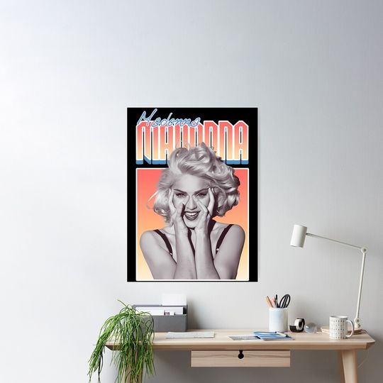 Discover Vintage Qeen of Pop 80s - Love of My Life Madönná Poster