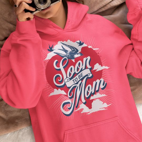 Discover Embroidered Overlapping Mum / Mama Hoodie