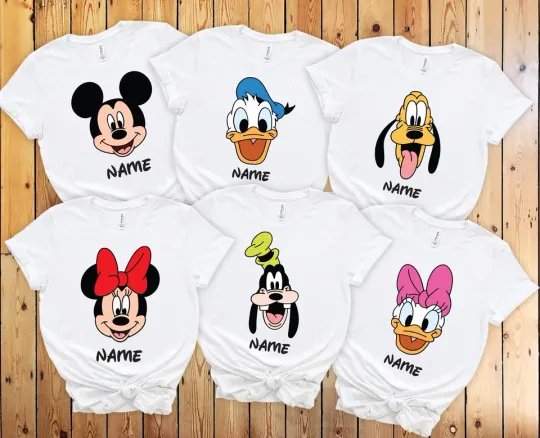 Custom Disney Shirts, Mickey Family Shirts, Personalized Disney Shirt
