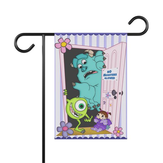 Disney Pixar Monsters Inc Home, Unique Home and Garden Flag