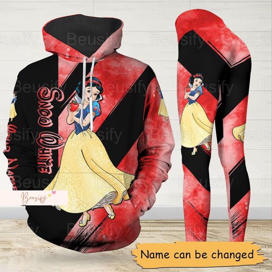 Snow White Hoodie, Personalized Hoodie, Snow White Leggings, Disney Princess Hoodie