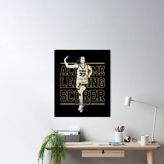 All Time Leading Scorer Caitlin Clark Poster