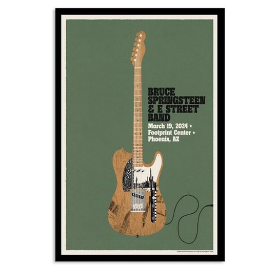 Bruce Springsteen And E Street Band Mar 19 2024 Footprint Center In Phoenix AZ Poster
