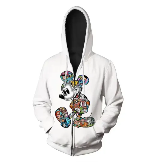 Disney Retro Mickey Mouse Zip Hoodie