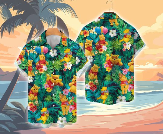 Ddisneyland Beach Shirt Ddisney Winnie Pooh Family Summer Vacation Matching Shirt