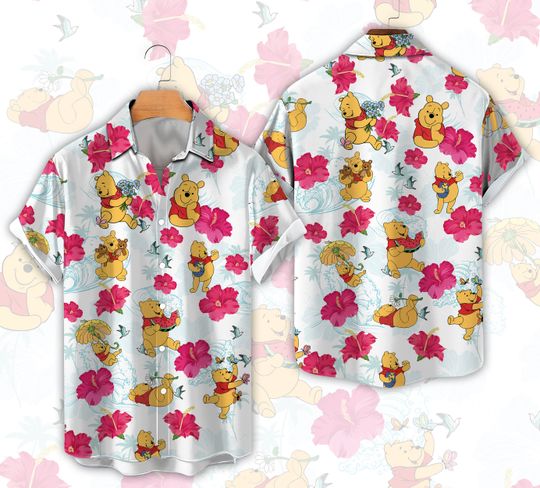 Ddisneyland Beach Shirt Ddisney Winnie Pooh Family Summer Vacation Matching Shirt