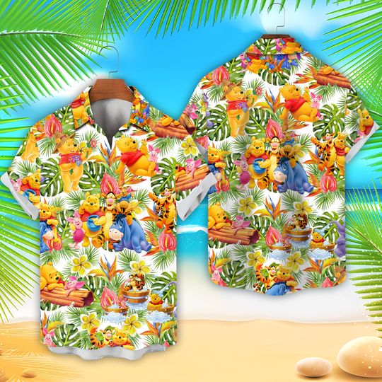 Ddisneyland Beach Shirt Ddisney Winnie Pooh Family Summer Vacation Matching Shirt