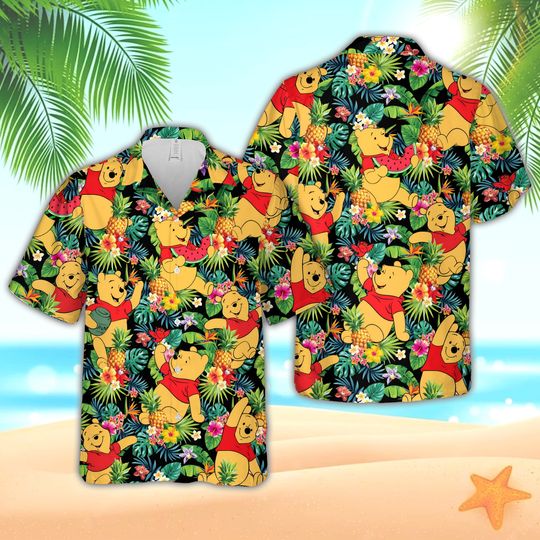 Ddisneyland Beach Shirt Ddisney Winnie Pooh Family Summer Vacation Matching Shirt