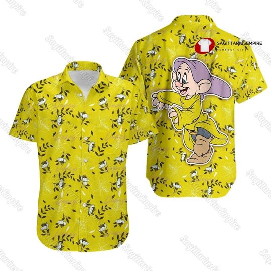 Disney Dopey Snow White Button Shirt, Dopey Shirt
