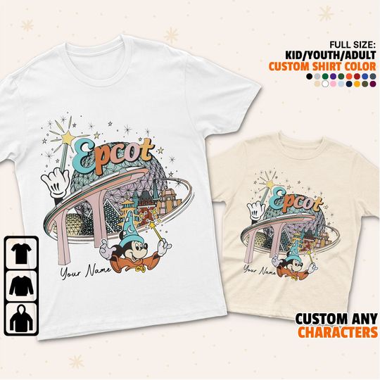 Personalized Disney Epcot Shirt, Disney Family Matching Shirt