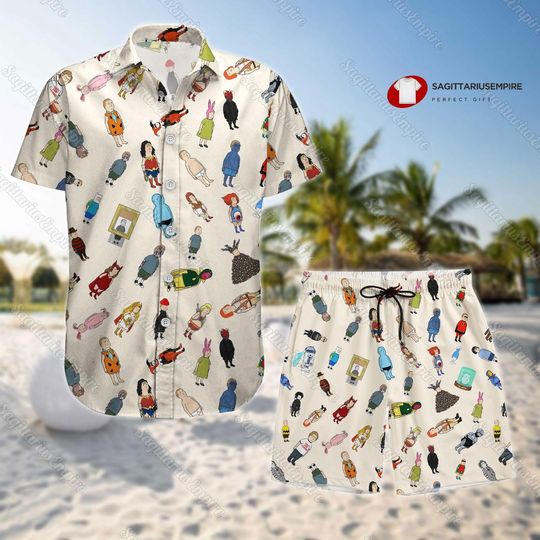 Bobby Hill Button Shirt And Shorts, Booby Hill Shirt