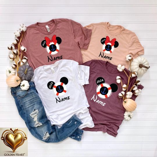 Custom Disney Cruise 2024 Shirt, Personalized Disney Family Matching Shirts