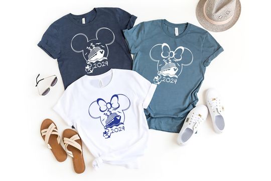 2024 Disney Cruise Shirts, Minnie & Mickey Matching Family Disney Shirts