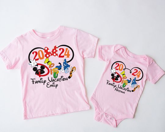 Discover Custom Disney Trip 2024 Shirt, Matching Family Vacation Tee