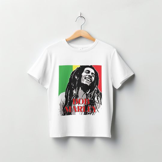 Discover Retro Bob Marley T-Shirt, Vintage Style Reggae Music Shirt