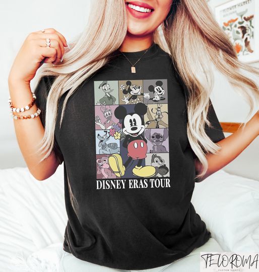 Discover Disney Eras Tour Shirt, Mickey and Friends Disneyland Tour Shirt