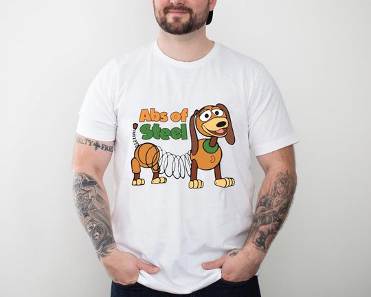 Abs Of Steel Slinky Dog Shirt