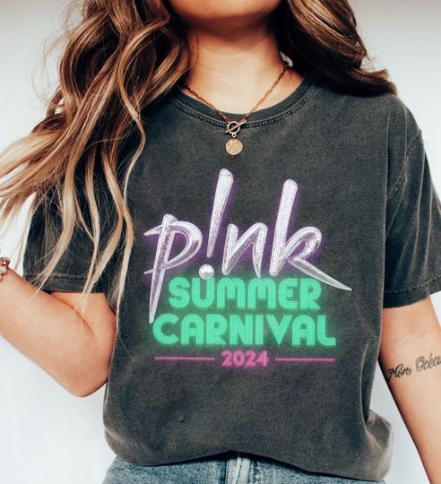 Retro P!nk Summer Carnival 2024 Tour Tee, Pink Tour Shirt