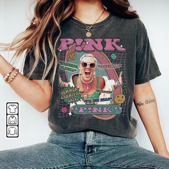 Discover P!nk World Tour Graphic Shirt, Pink Singer Summer Carnival Shirt