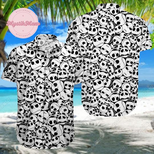 Discover Jack Skellington Button Shirt, The Nightmare Before Christmas Shirt