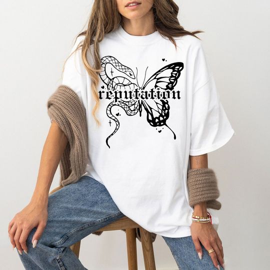 Vintage Reputation Butterfly T-Shirt, Rep Snake T Shirt