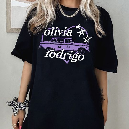Retro Olivia Rodrigo Car Heart Shirt, Olivia Rodrigo Guts T Shirt