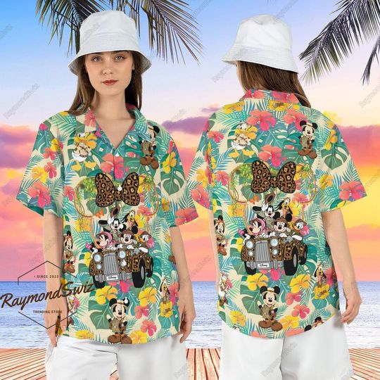 Animal Kingdom Hawaiian Shirt, Mickey And Friends Hawaiian Shirt